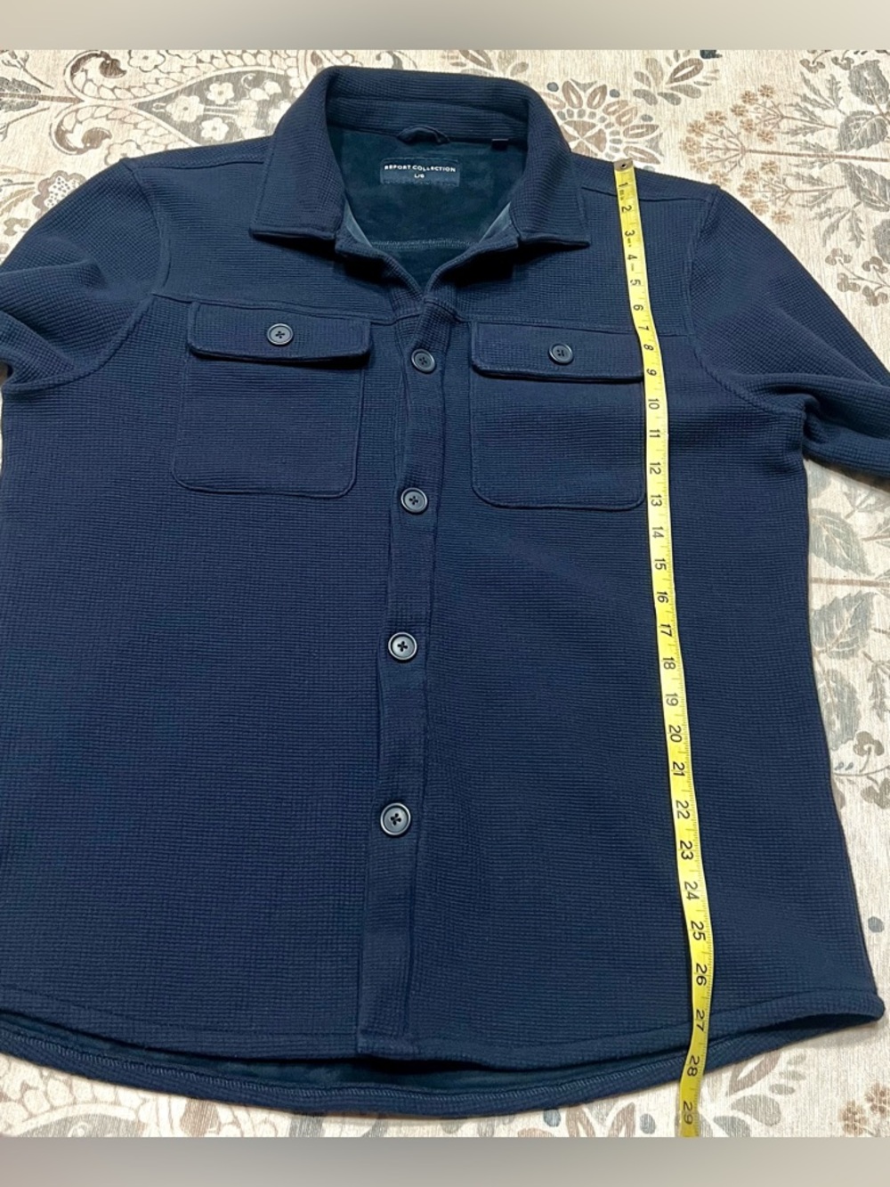 Report Collection Navy Shacket / Jacket Size Large - Picture 6 of 10